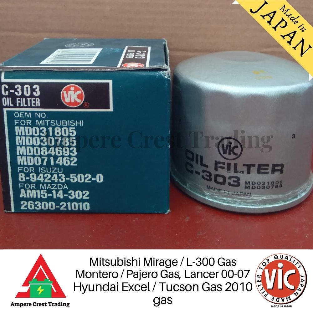 Vic Oil Filter C For Mitsubishi Mirage Lancer L Gas Pajero