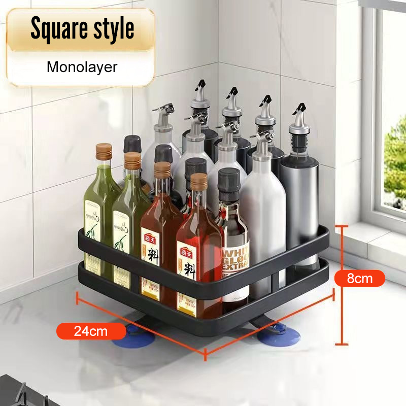 Super Durable1 2 3 Layers 360 Rotation Square Round Spice Racks