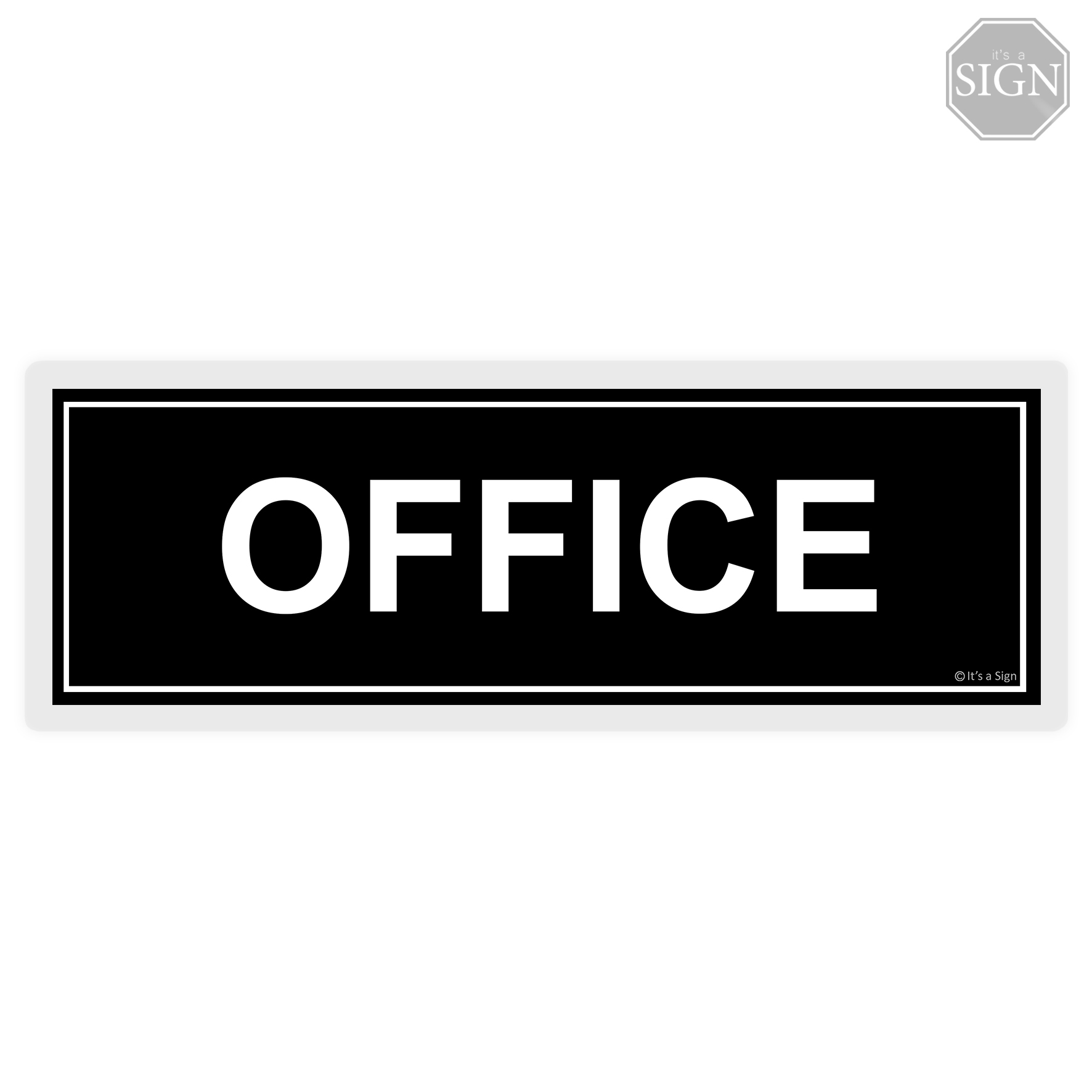 Office Sign Laminated Signage 4 X 11 Inches Lazada PH