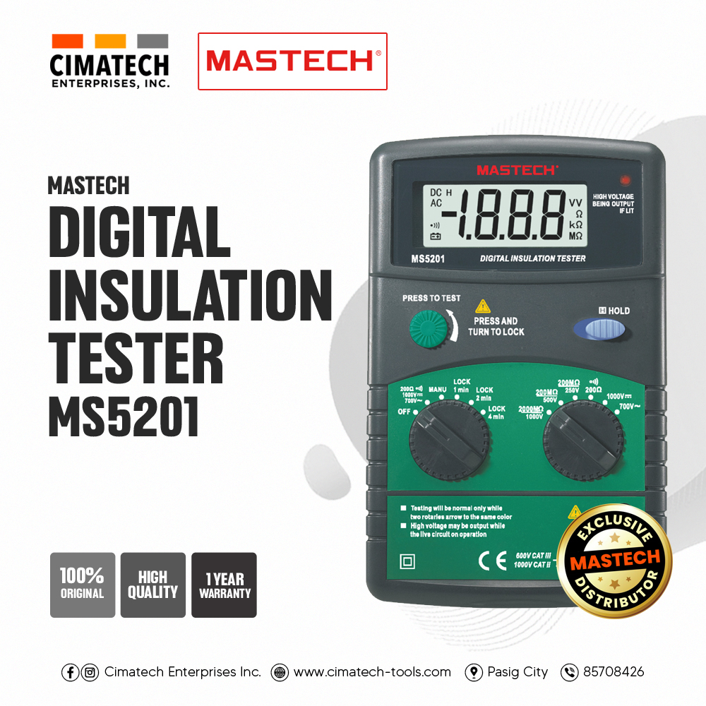 Cimatech Mastech Ms Digital Insulation Tester Lazada Ph