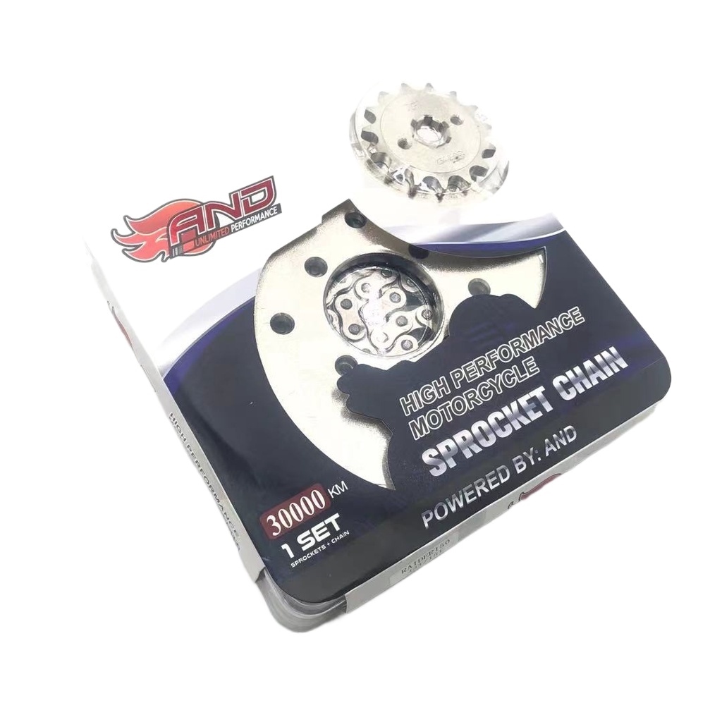 RAIDER 150 AND CHAIN AND SPROCKET ONE SET FOR RAIDER 150 MOTORCYCLE