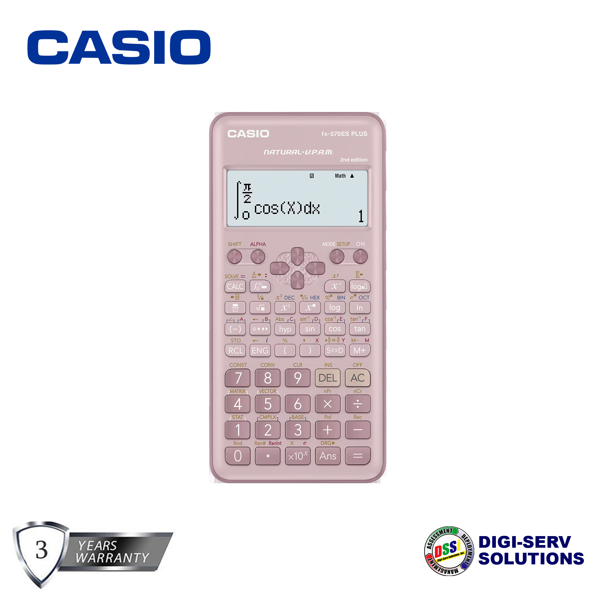 Casio Fx Es Plus Nd Edition Standard Scientific Calculator Black