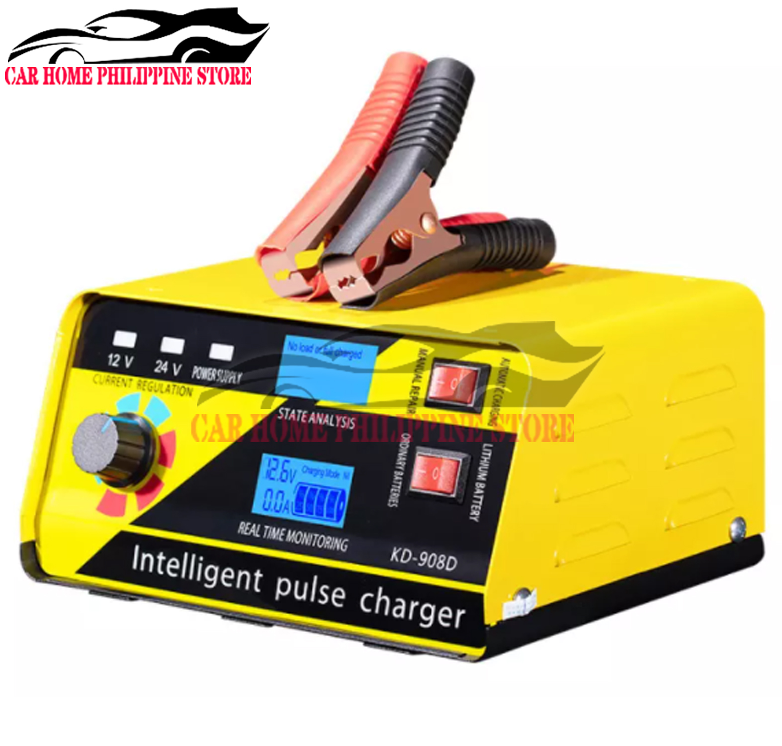 400AH Full Automatic Car Battery Charger Intelligent Pulse Repair