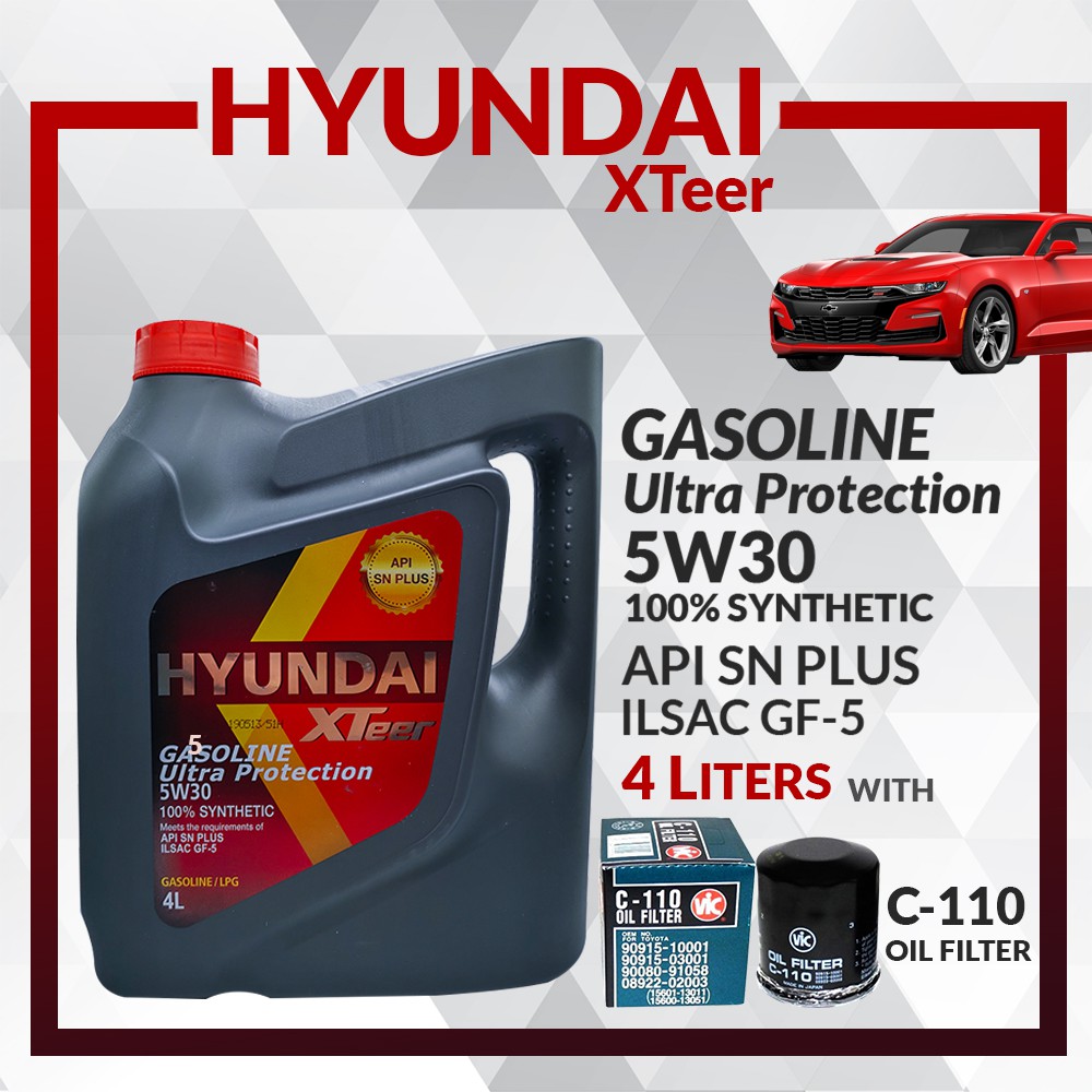 Hyundai Xteer Gasoline Ultra Protection W Oil Liters With Vic Oil