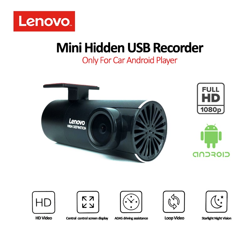 LENOVO Q3 Mini USB Dash Cam Recorder 1080P HD FHD DVR Camera Video