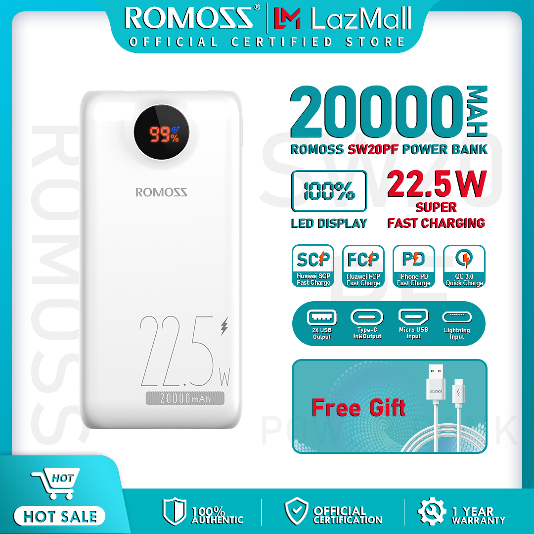 Romoss Sw Pro Sw Pf Mah Powerbank W W Pd Qc Type