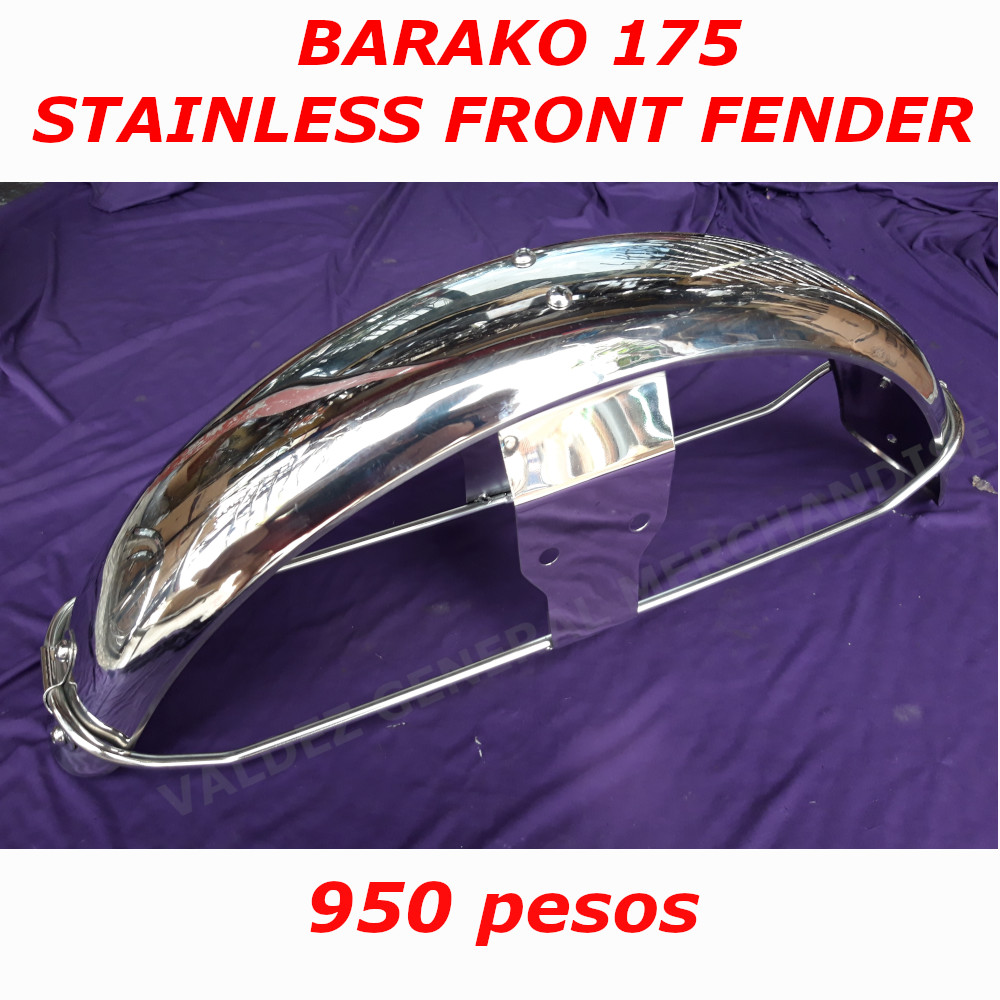 Barako 175 Front Fender Tapalodo Harap Stainless Barako 1 2 3 NEW