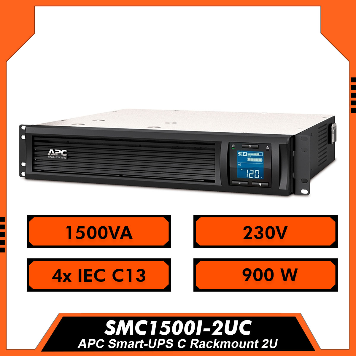 Apc Smart Ups Smc I Uc Rack Mount Va V Lcd Rm Line