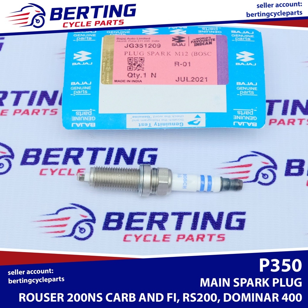 HOT SPARK PLUG SET OF 3 Rouser NS200 200NS RS200 Dominar 400 Genuine