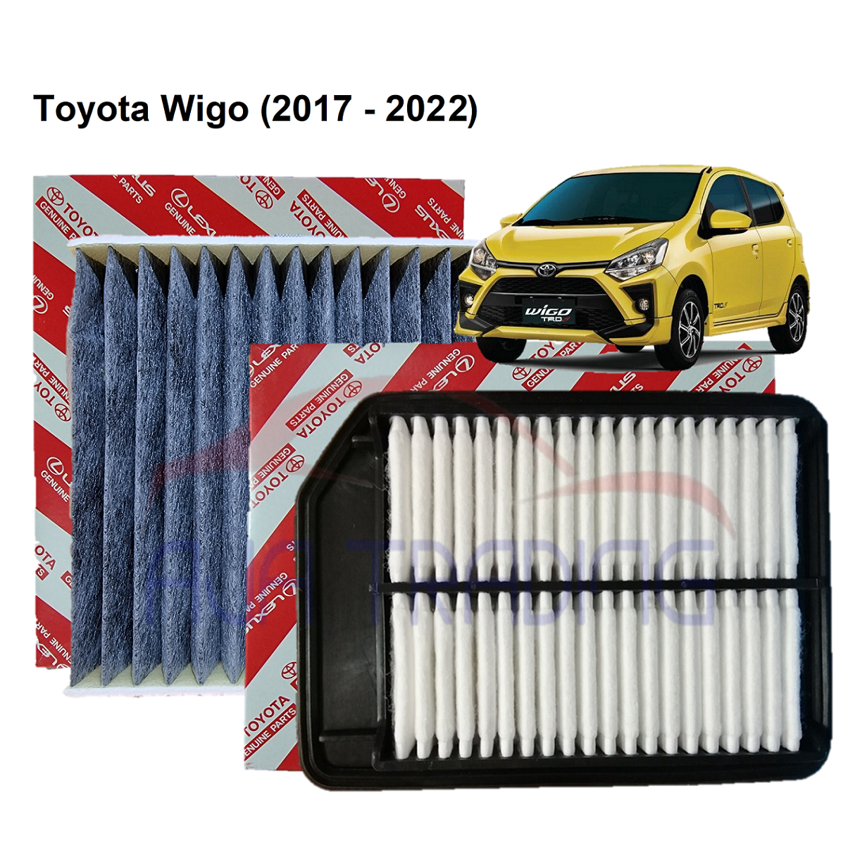 Combo Air Filter And Charcoal Cabin Filter For Toyota Wigo Gen Gen