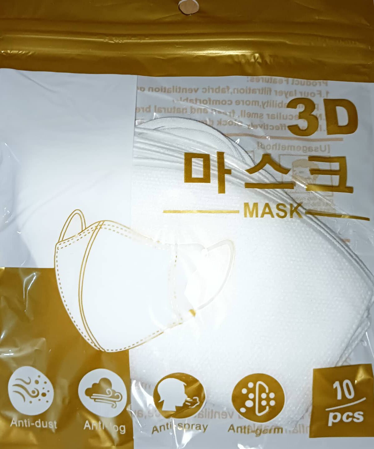 10pcs Face Mask Original Facemask Disposable KF94 Face Mask Level