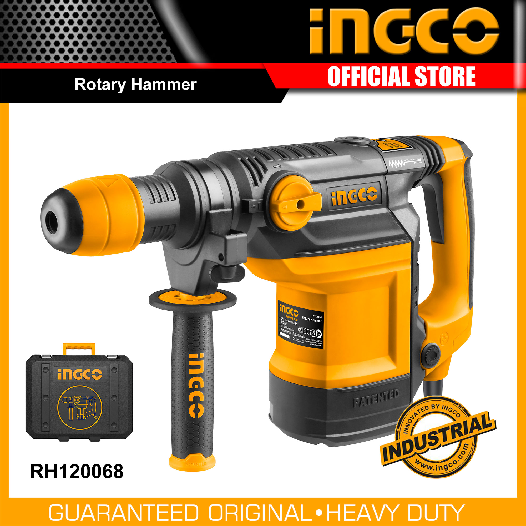 Ingco Rh Sds Max Industrial Rotary Hammer Demolition Hammer