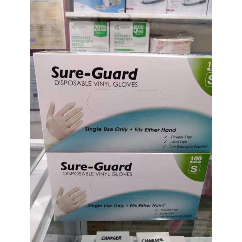 Sure Guard Vinyl Gloves Sold Per Pack Content 100pcs Lazada PH