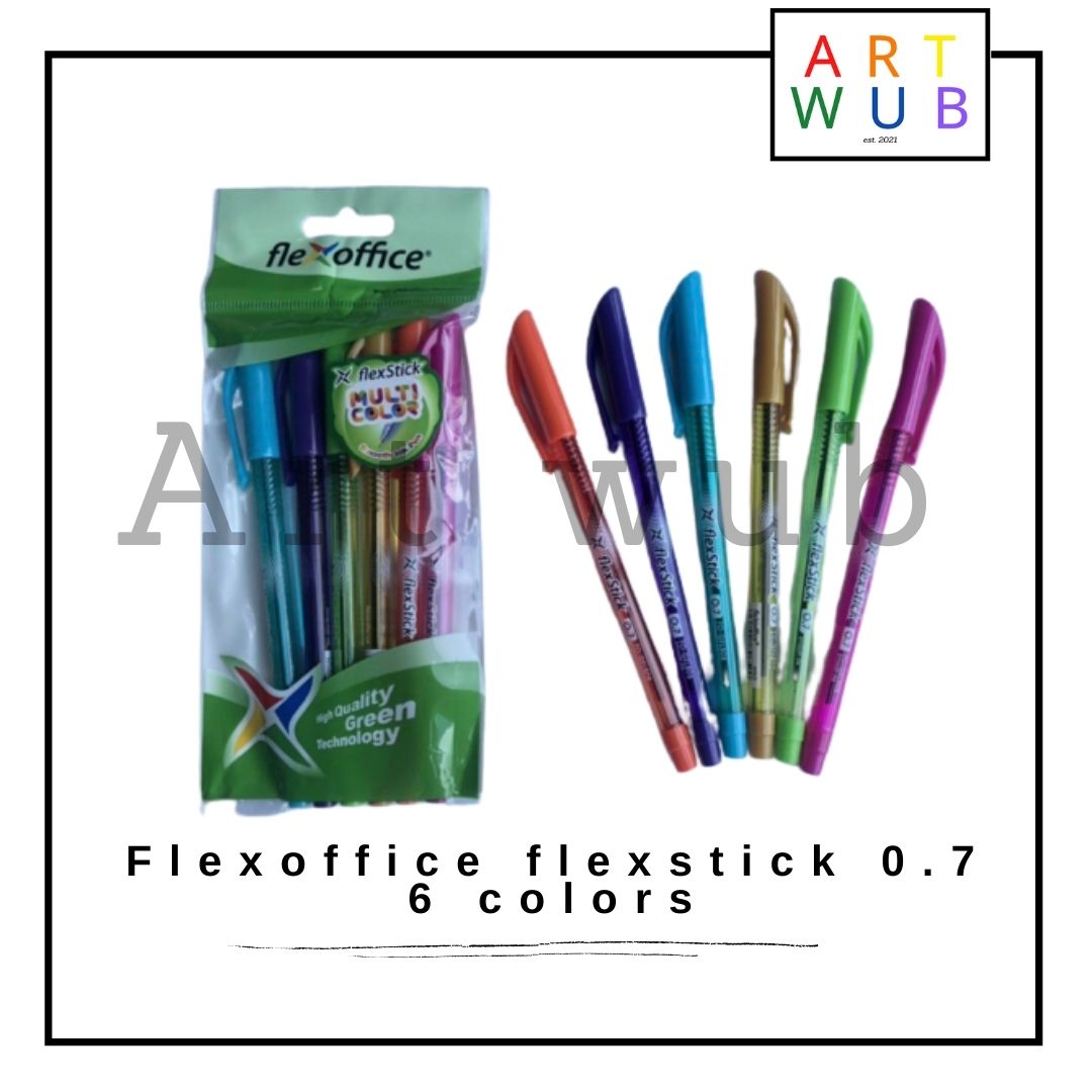 Wub S Original Flexoffice Flexstick Ballpen Colors Per Pack Smooth