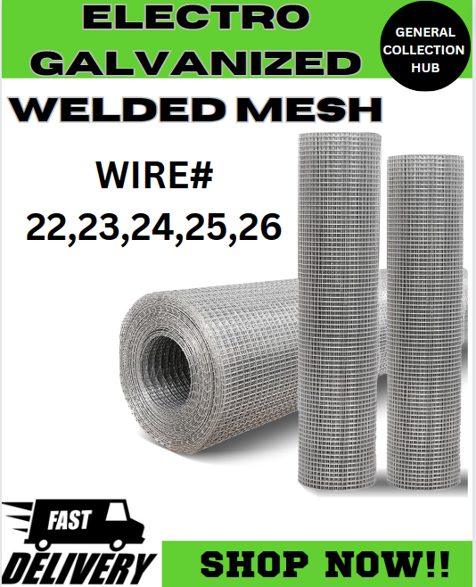 Electro Galvanized Wire Mesh Square Hole Welded Mesh Roll For Bird