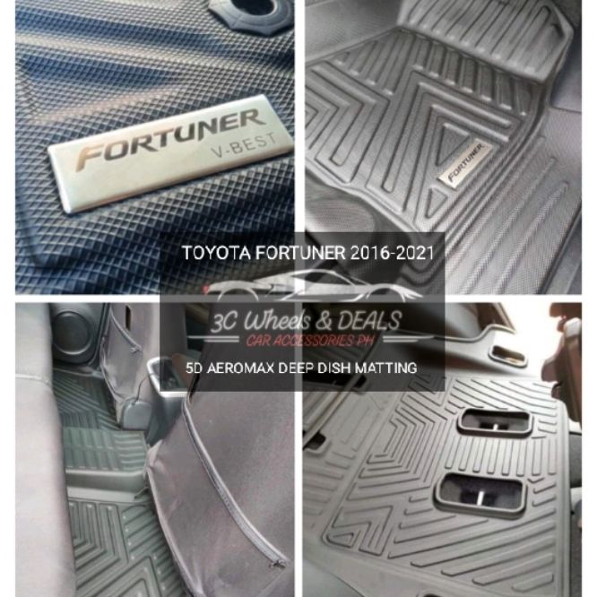 Toyota Fortuner D Aeromax Deep Dish Matting With Cargo Tray