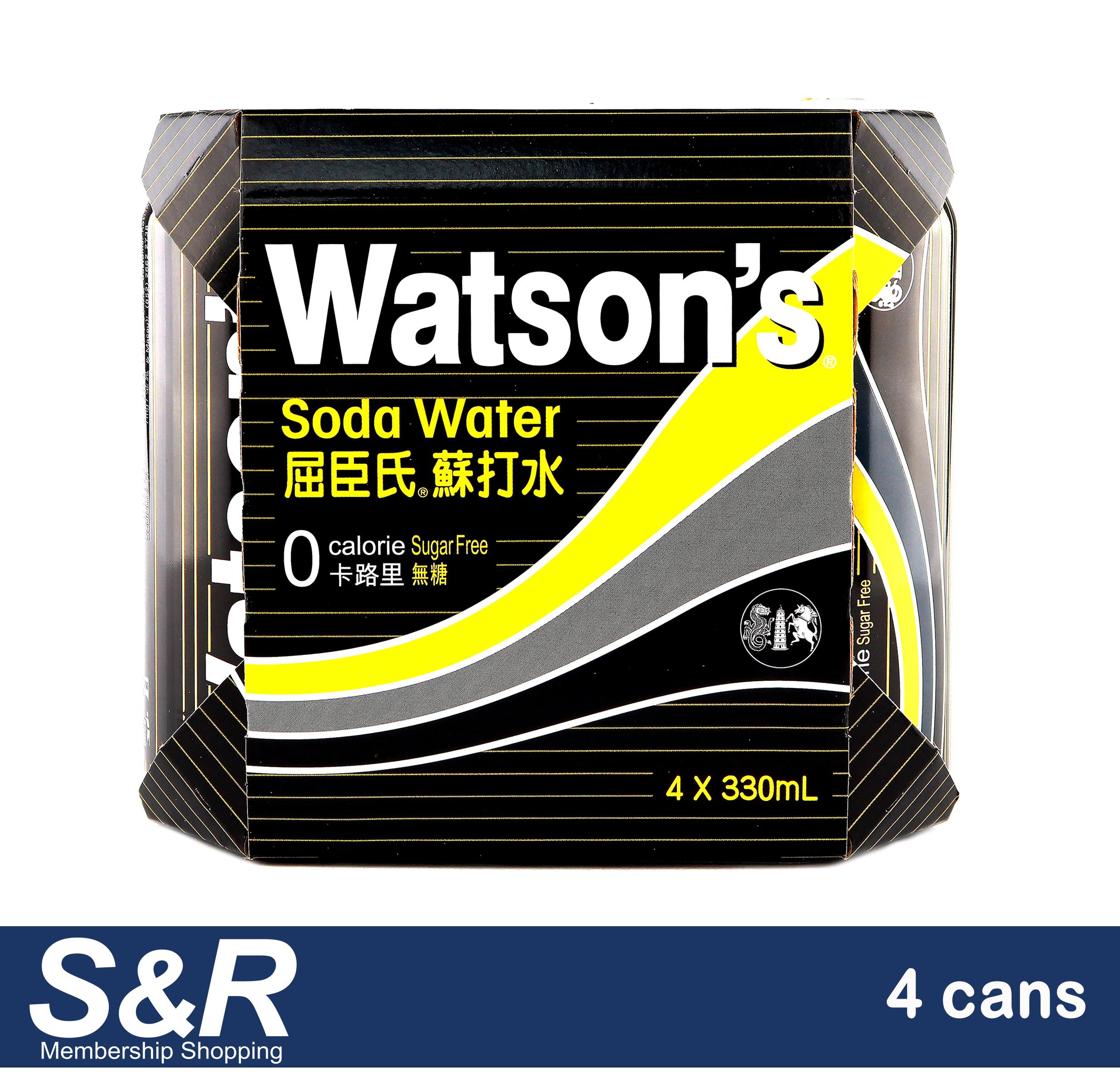 Watson S Soda Water 4 Pcs X 330 ML Lazada PH