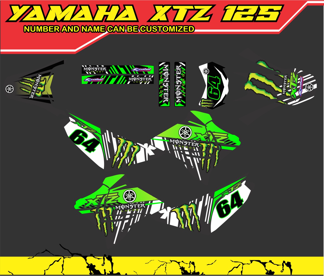 Yamaha Xtz Full Body Decals Lazada Ph