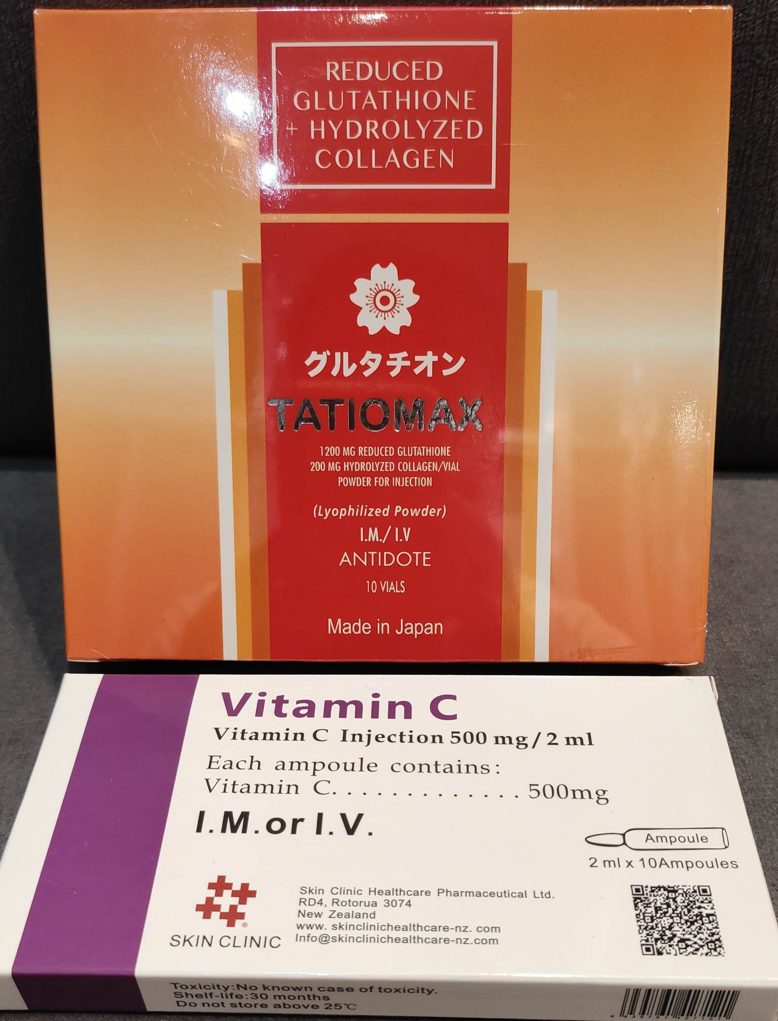 Apple Beaute Tatio Max Glutathione Japan With Vit C Complete Push Set