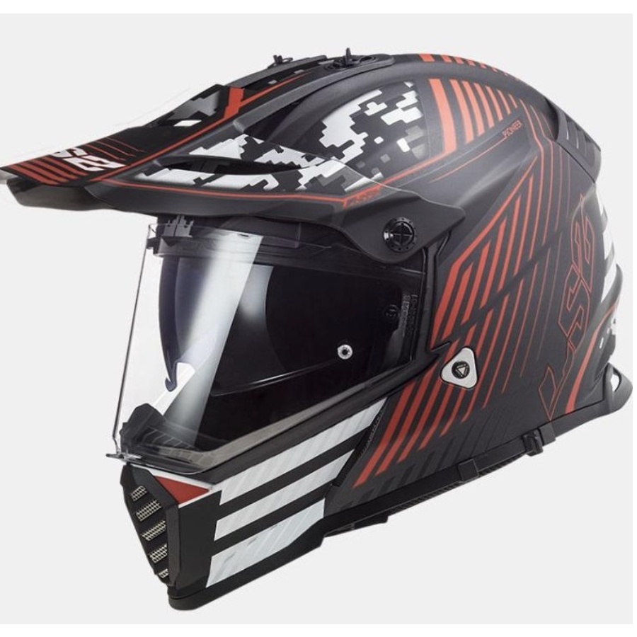 Ls Pioneer Evo Mx Motocross Full Face Helmet Evolve Graphics