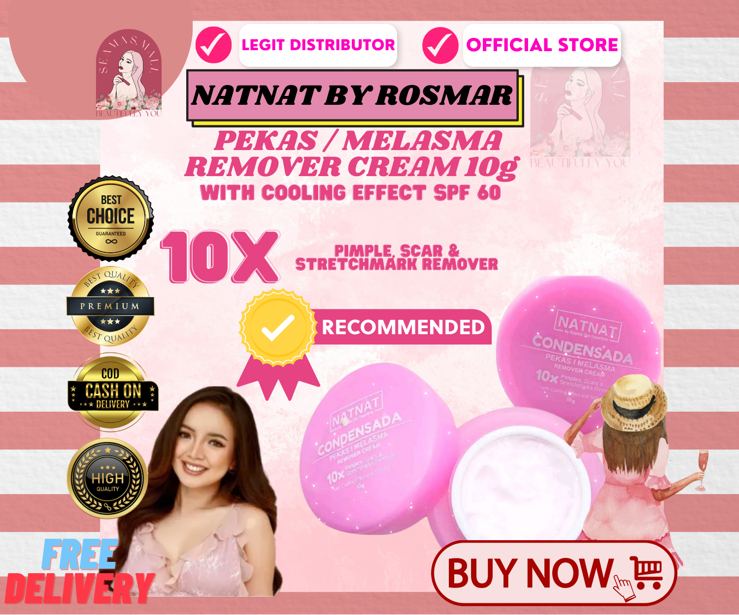 Original NatNat By Rosmar Skin Essentials Condensada Removes PEKAS