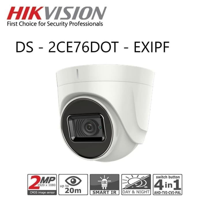 Hikvision DS 2CE76D0T EXIPF Indoor 2mp FULL HD 2 MP Indoor Fixed Turret