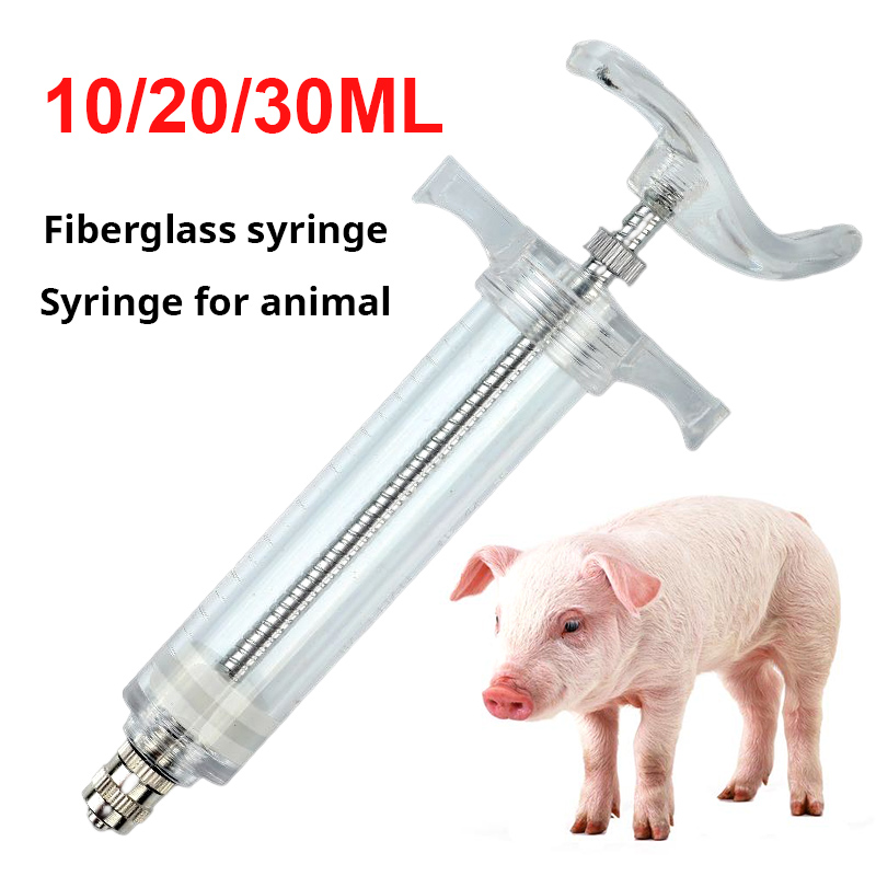 Ml Fiber Glass Syringe Heavy Duty Veterinary Injection Syringe