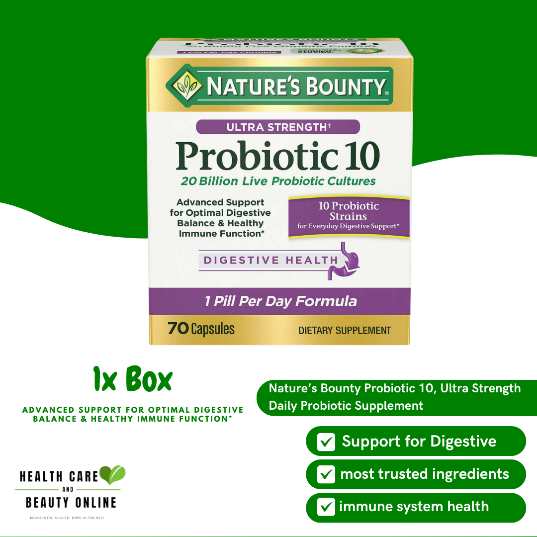 Nature S Bounty Ultra Strength Probiotic Digestive Health