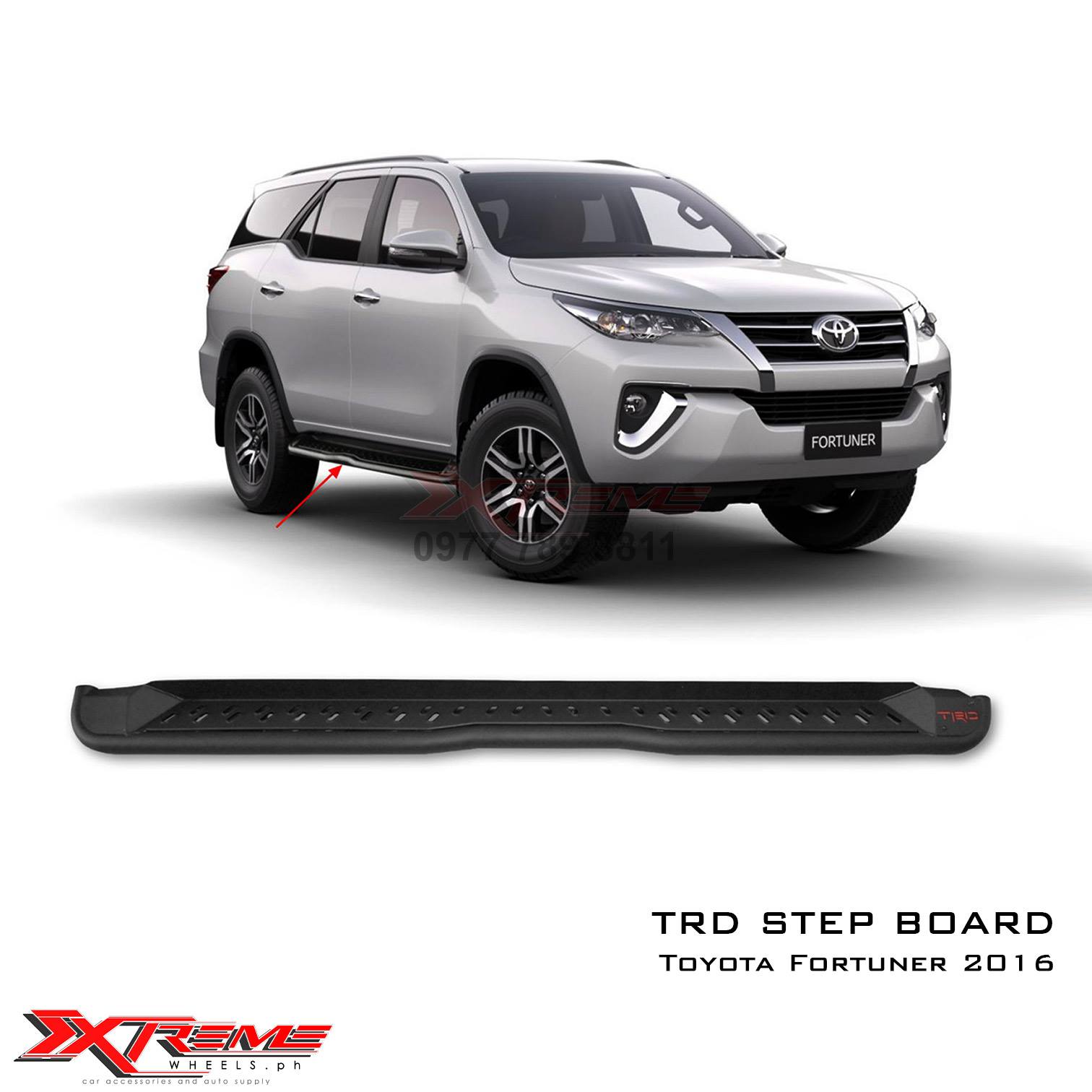 Toyota Fortuner Hard Steel Trd Stepboard Side Step Board