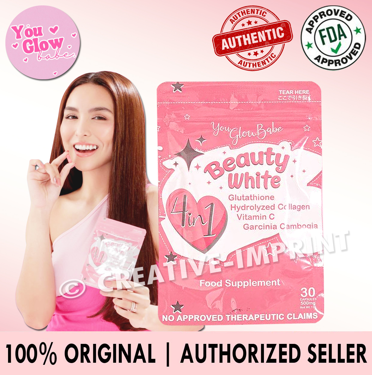 You Glow Babe Beauty White In Glutathione Collagen Slimming Vitamin