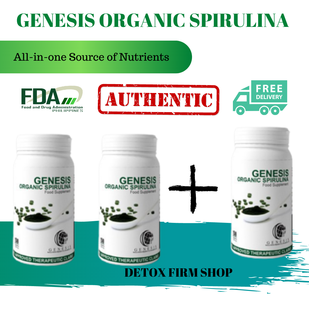 2 1 Organic Genesis Spirulina 250mg 150 Tablets 37 5 Grams With