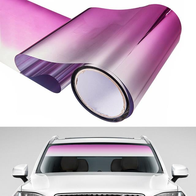 CW Front Windshield Car Stickers UV Protected Film Window Sun Strip