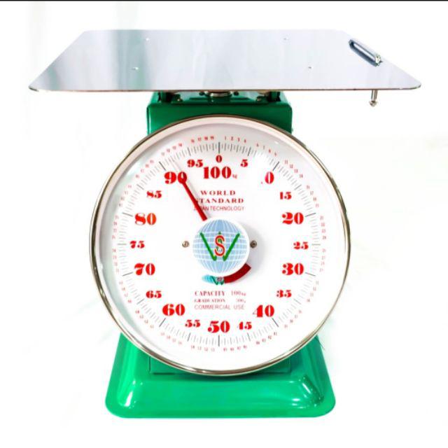 World Standard Spring Weighing Flat Plate Scale Timbangan 100kg 120kg