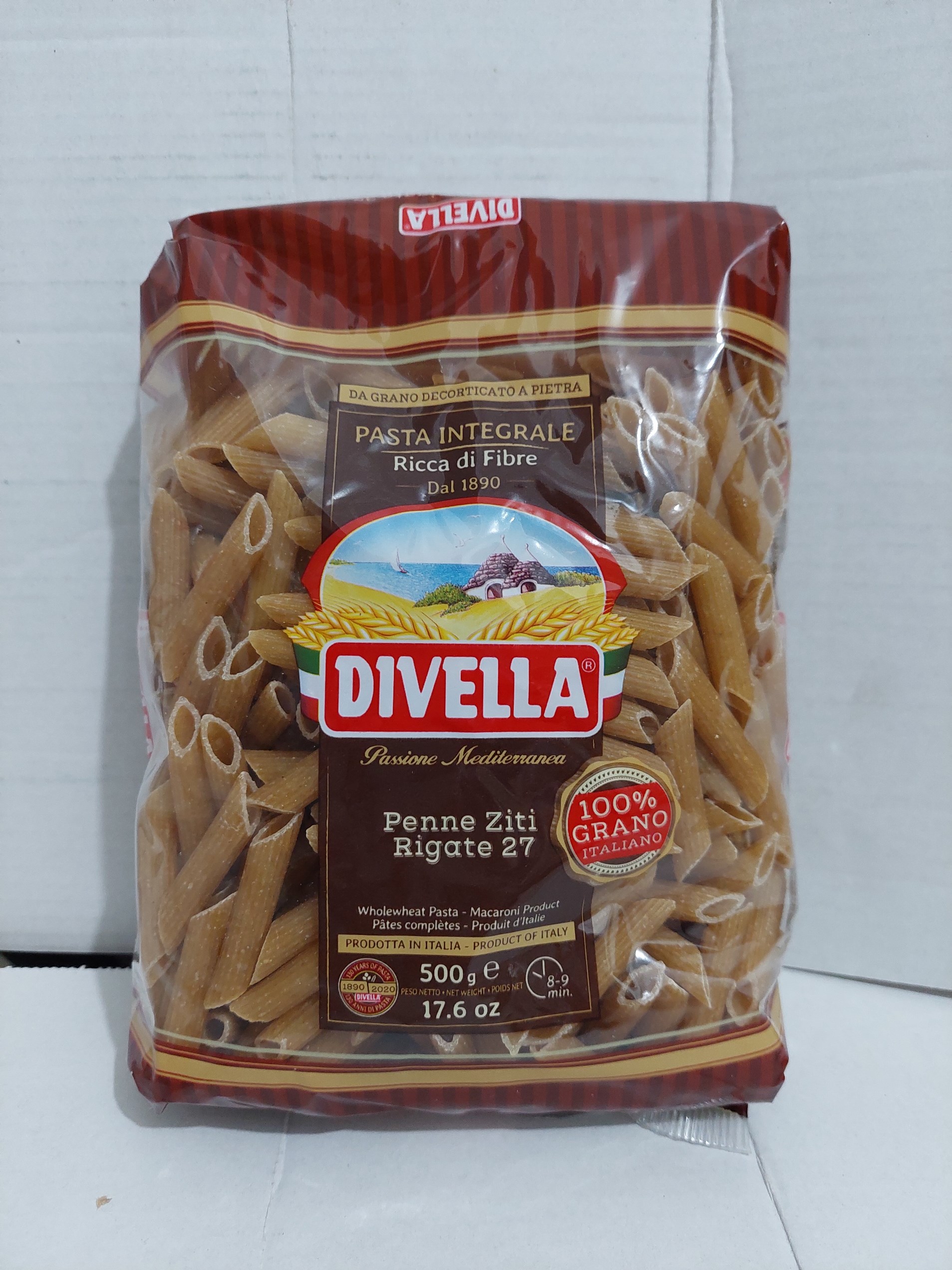 Divella Whole Wheat Penne Ziti Rigate Pasta 500 G Lazada PH