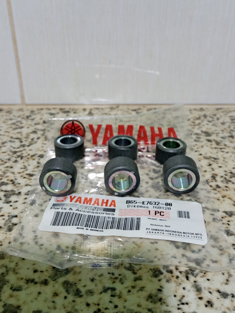 ORIGINAL YAMAHA ROLLER WEIGHT FLYBALL 13grams SET 6 PIECES FOR