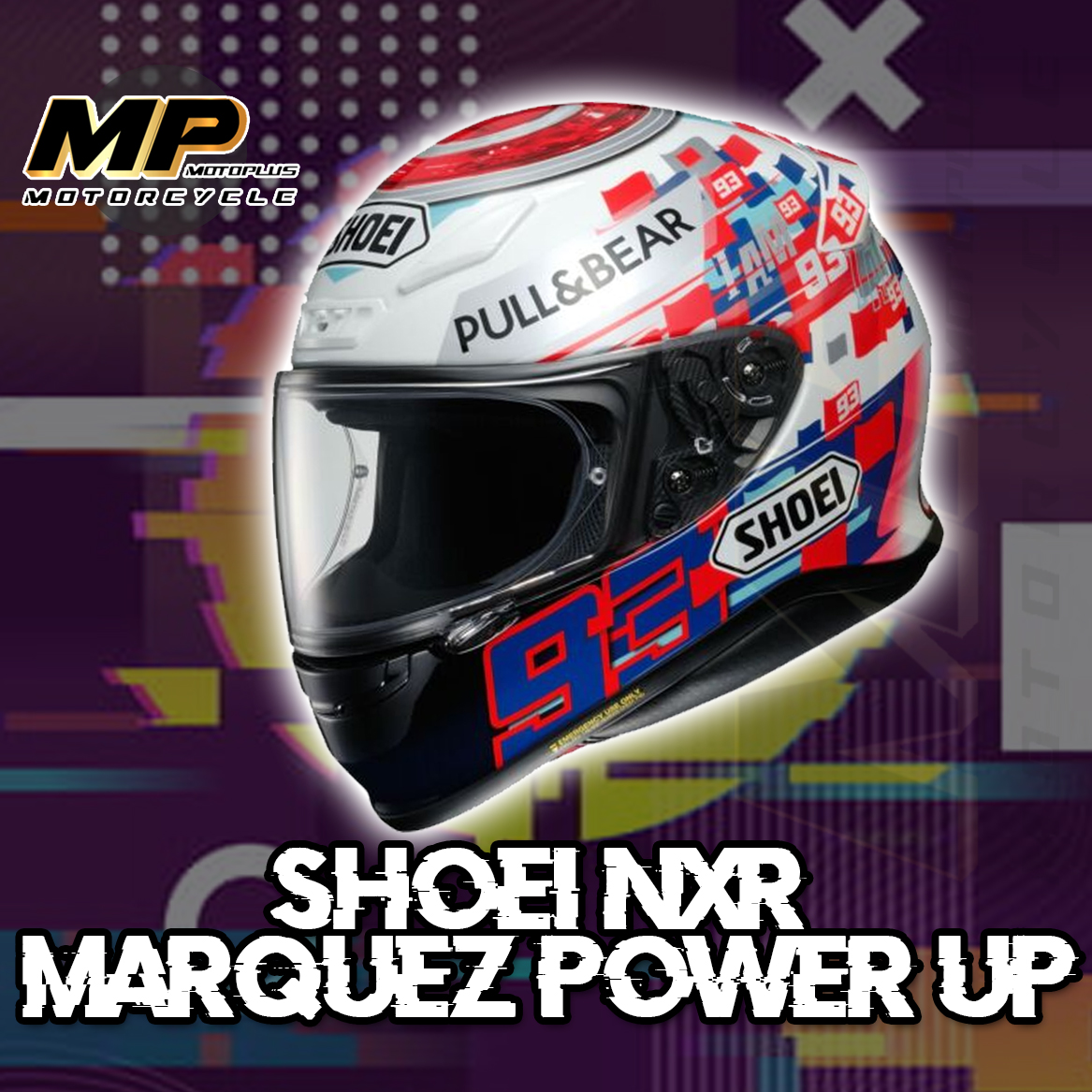 Mototplus Full Face Helmet Shoei Nxr Marquez Power Up Lazada Ph