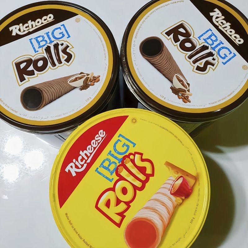 Richoco Big Rolls Chocolate Wafer Stick G Wafer Sticks W Chocolate