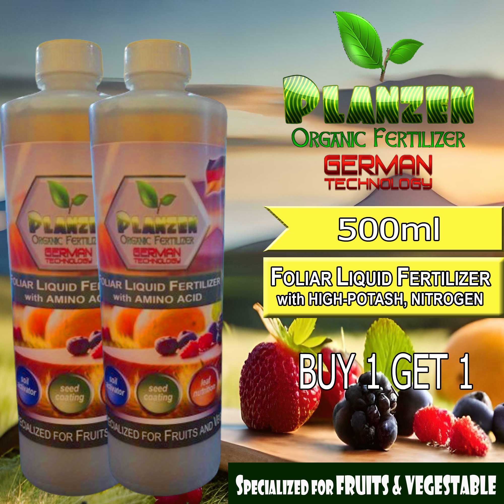 Planzen Foliar Liquid Fertilizer For Fruits And Vegetables Lazada Ph