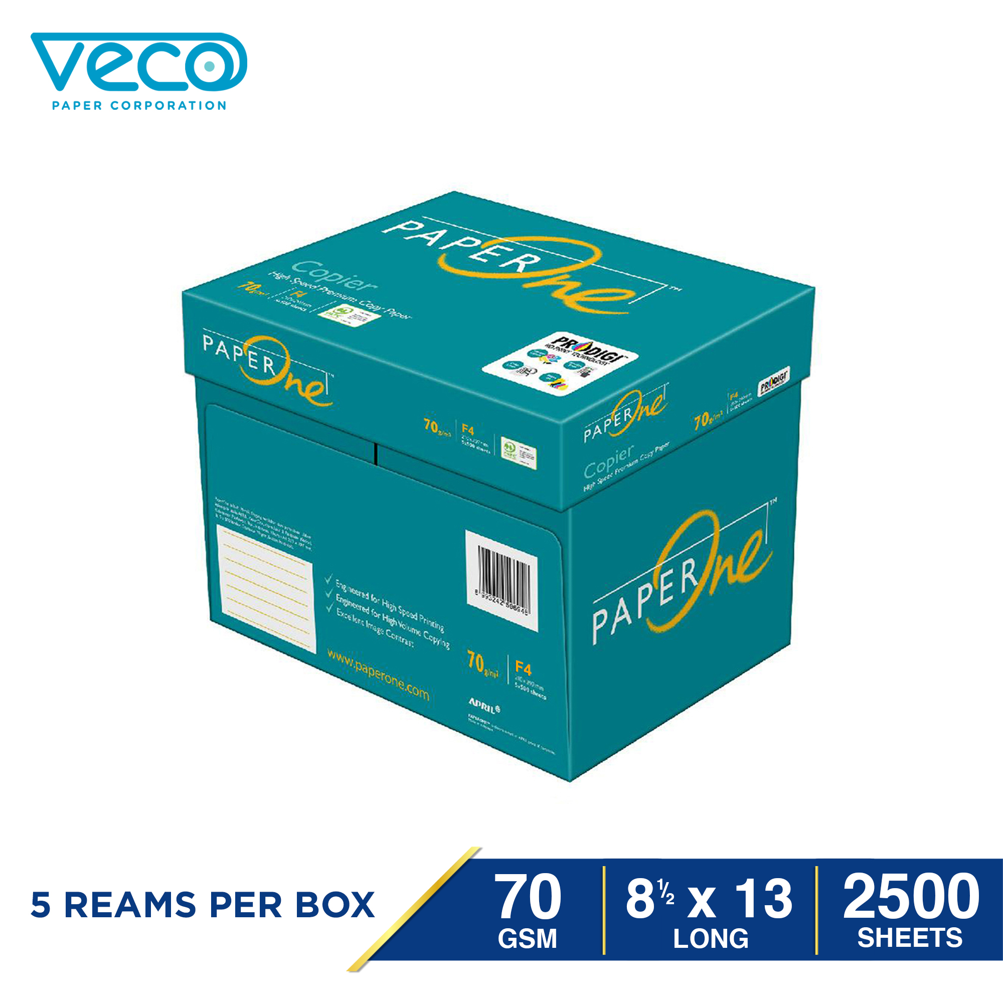 Veco Paperone Gsm Short A Long Reams Box Lazada Ph