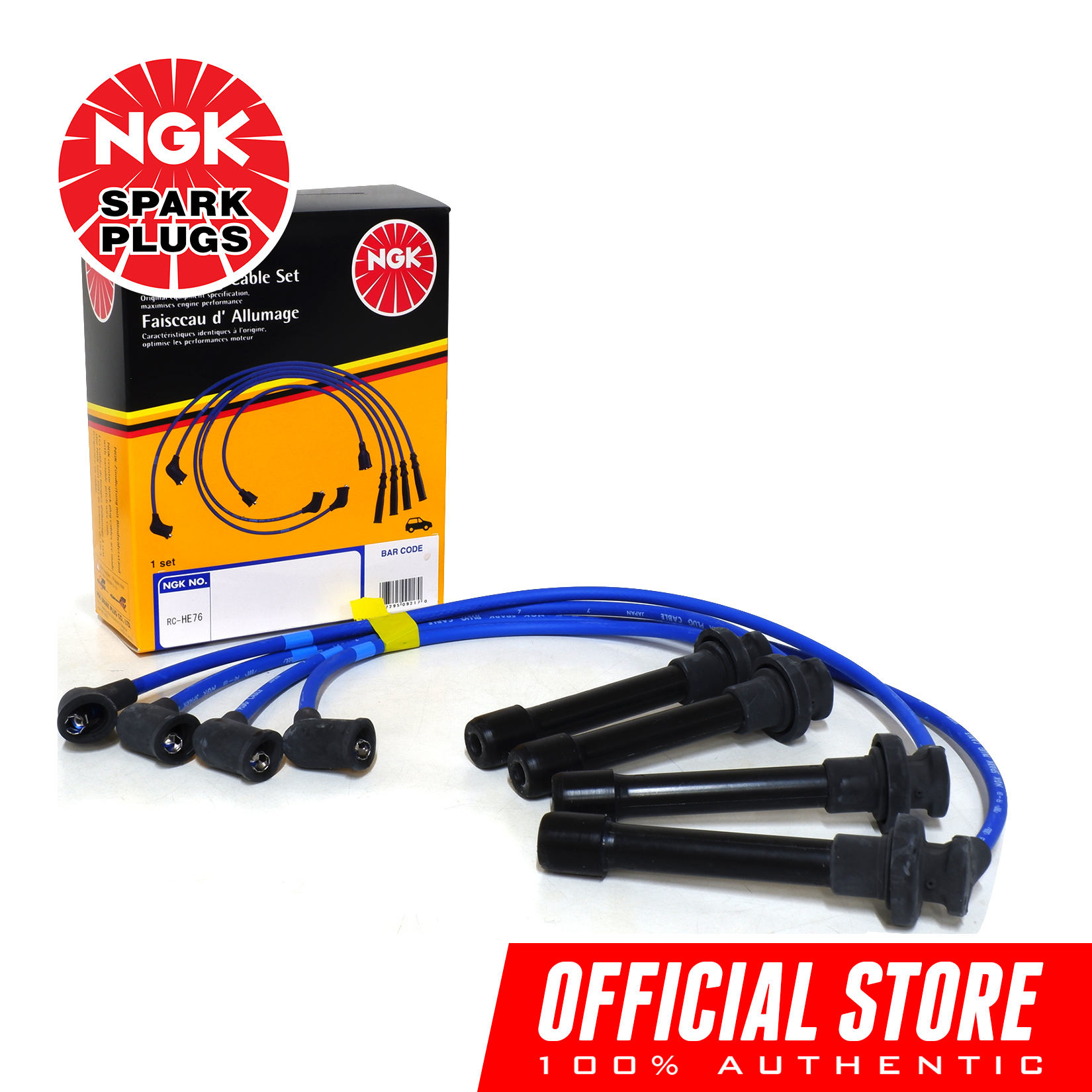 Roadfit Ngk Rc He Spark Plug Resistor Cable Set For Honda Civic Hr V