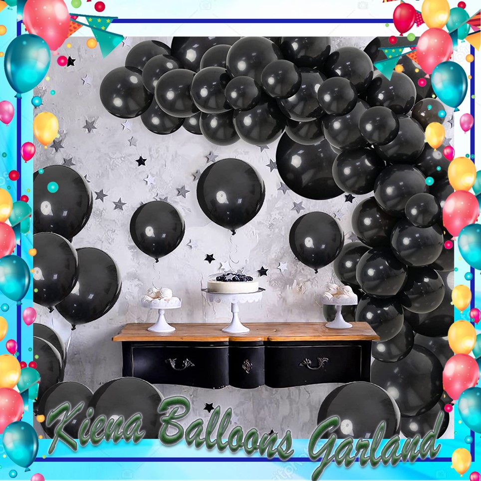 Kiena Balloon Pcs Black Balloon Garland Arch Kit Inch