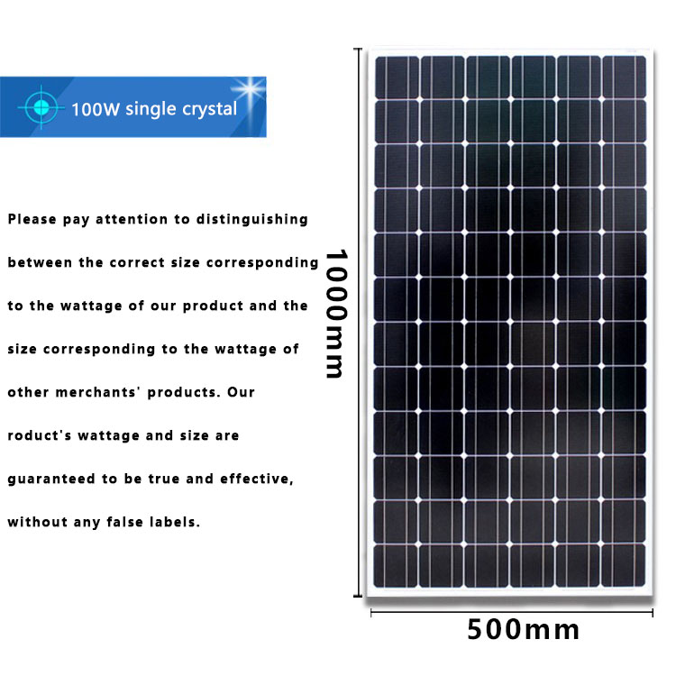 Monocrystalline Solar Panel W W W Multifunctional Portable