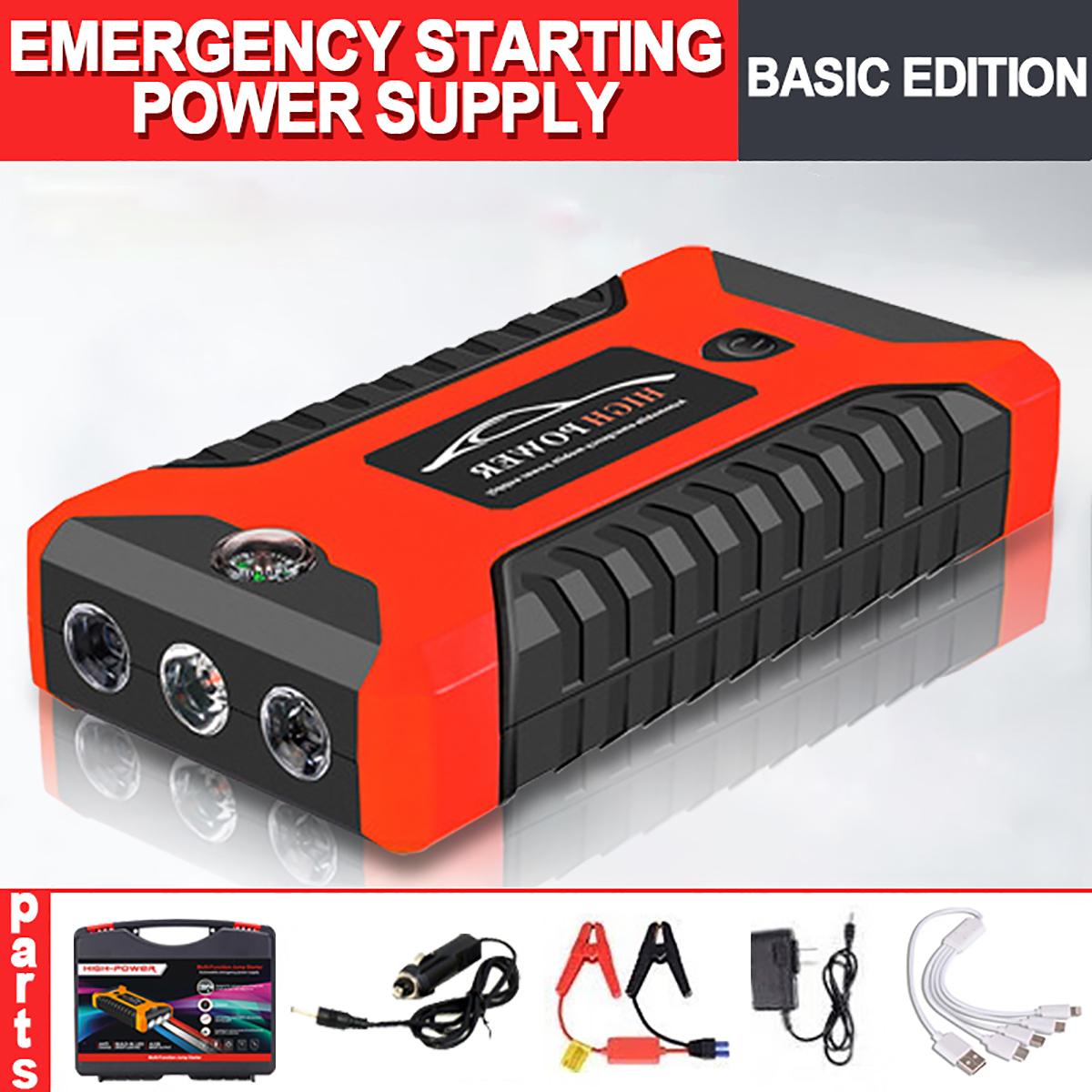 99800mAh Multi Function 12V Car Jump Starter Emergency Power Bank