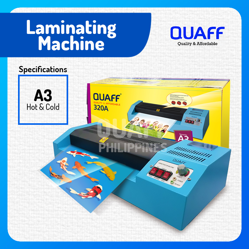 A3 A4 QUAFF Laminator Machine HOT COLD REVERSE 220v Heavy Duty