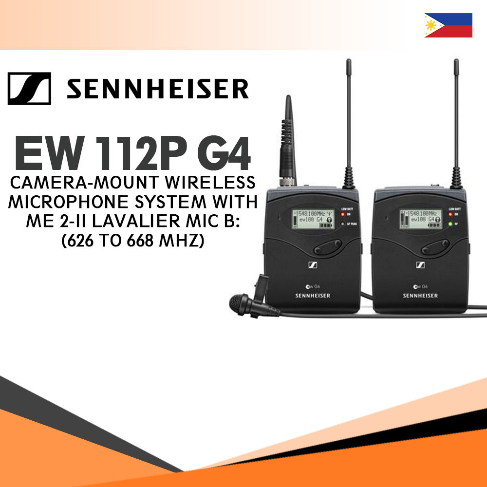 Sennheiser Ew P G Camera Mount Wireless Microphone System With Me