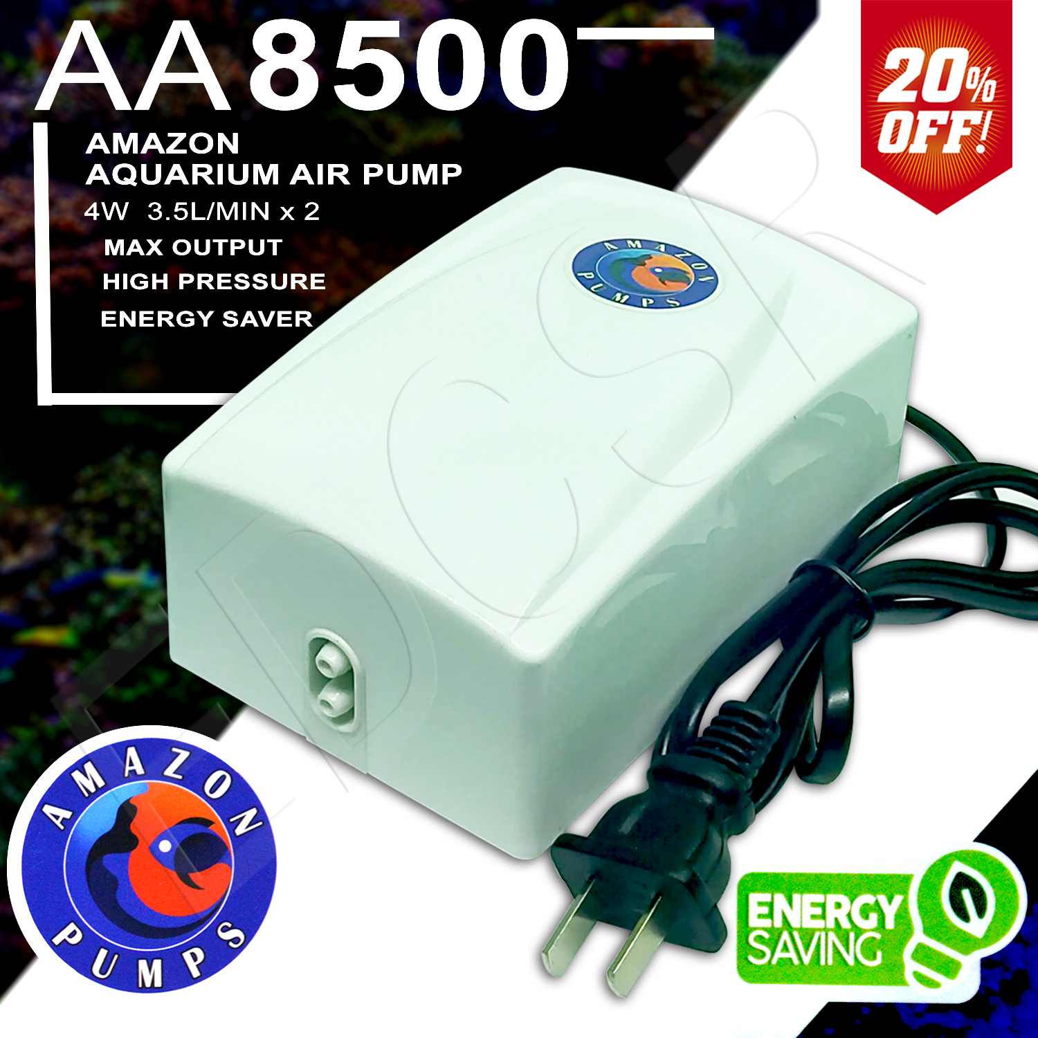 Amazon Aa Aquarium Dual Air Pump Watts Lazada Ph