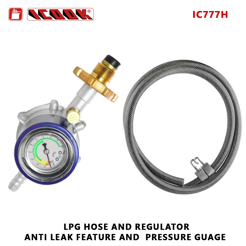 LPG Gas Regulator Screw Mount IC 777 W Anti Leak Feature And Pressure