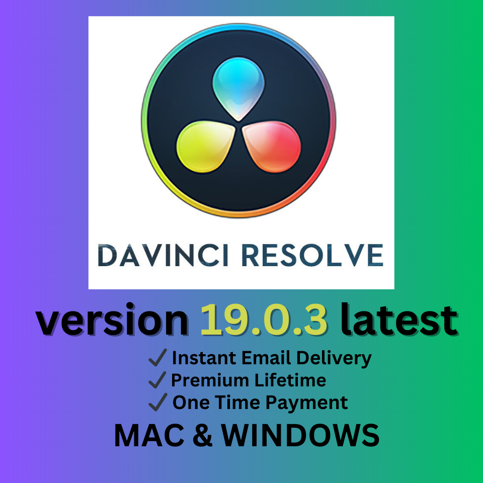 Blackmagic DaVinci Resolve Studio 19 0 0 3 Latest 2024 Windows 10 11