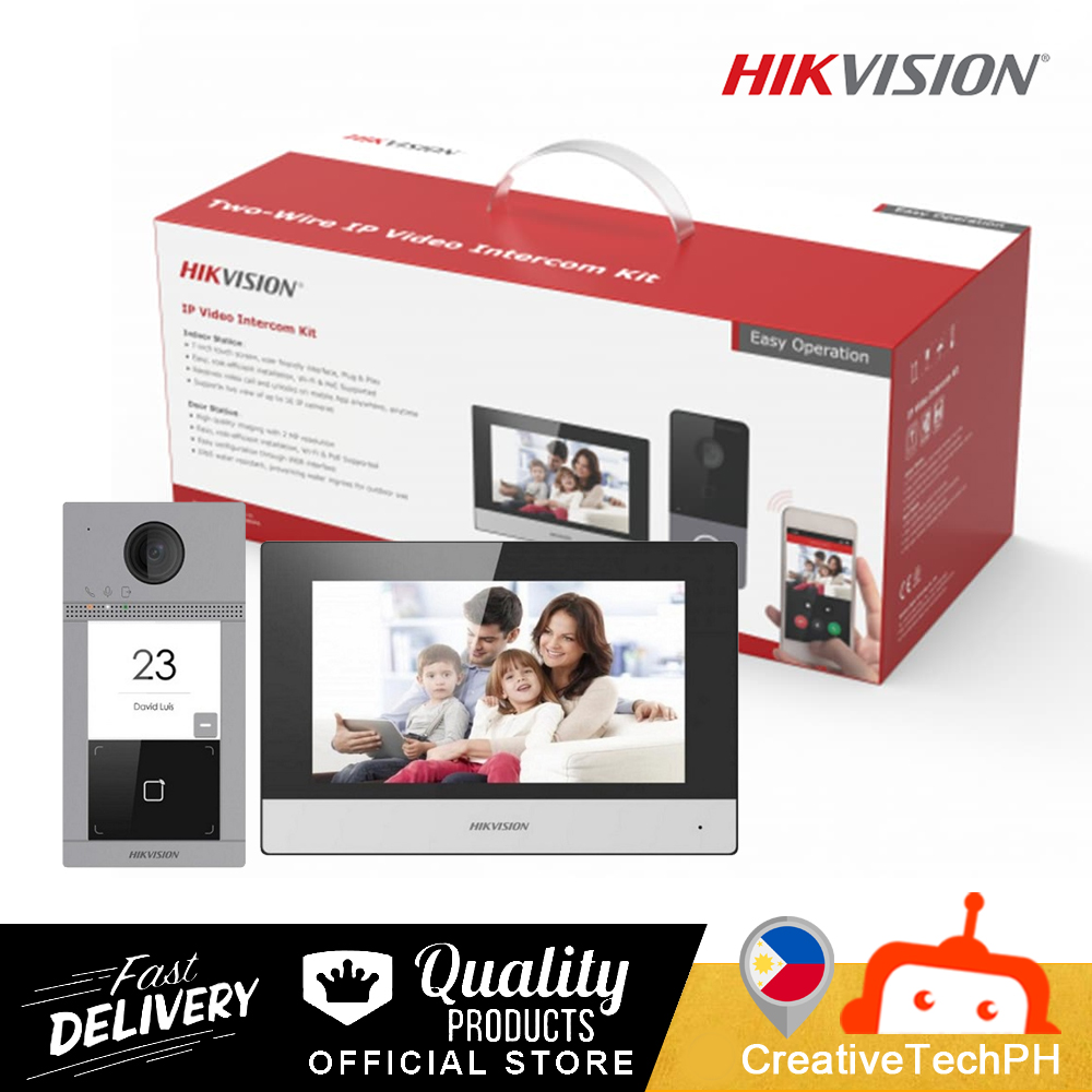 HIKVISION DS KIS603 P B IP Video Intercom Kit Lazada PH