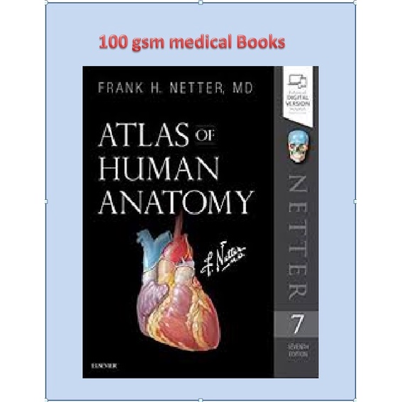 FREE SHIPPING 100 GSM Atlas Of Human Anatomy 7th Ed By Netter